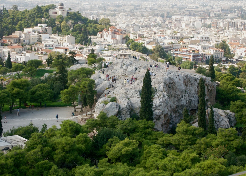 The Aeropagus in Athens today (source: Wikipedia)
