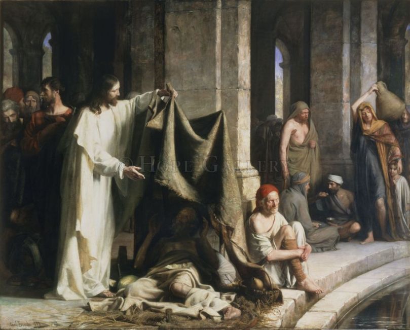 Healing at the Pool of Bethesda by Carl Bloch, 1883