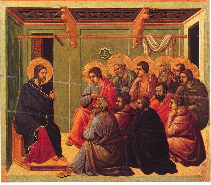 Christ Taking Leave of the Apostles by Duccio, between 1308 and 1311