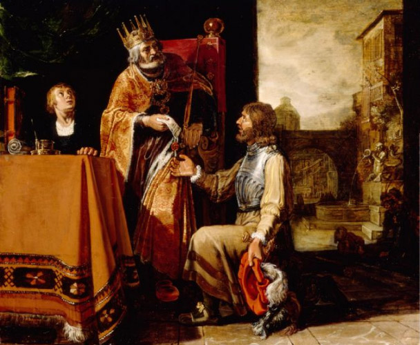 Pieter Lastman, King David Handing the Letter to Uriah