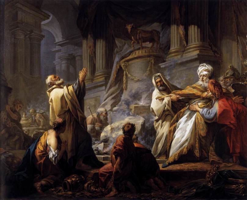 Jeroboam Offering Sacrifice for the Idol by Jean-Honoré Fragonard, 1752