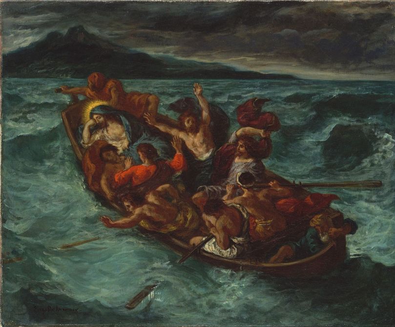Christ Endormi pendant la Tempête by Eugène Delacroix, c. 1853