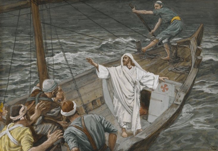 Jesus Stilling the Tempest by James Tissot, 1886-1894
